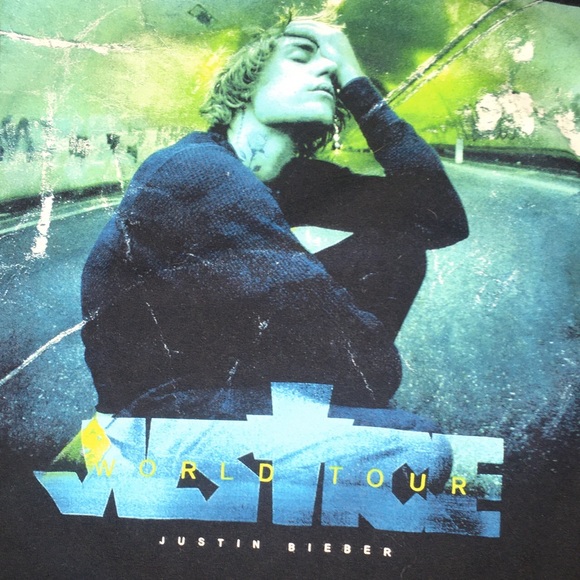 Justin Bieber Justice tour shirt - Picture 3 of 5